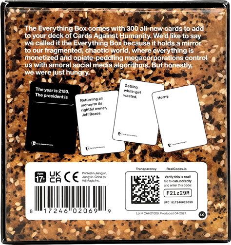 cards against humanity big metal box|everything box Cards Against Humanity.